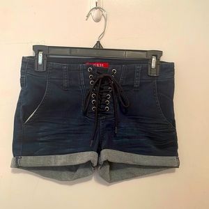 Womens Guess jean shorts worn once